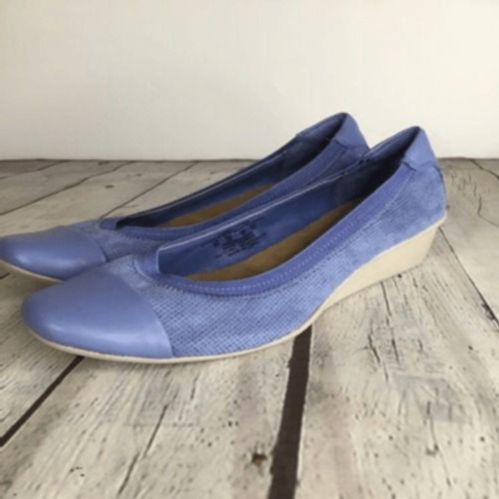 Laura Scott Womens 8 M Slip On Ballet Flats Shoes Comfort & Style Purple